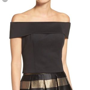 Eliza J off the shoulder top size 2